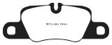 EBC 12-15 Porsche 911 (991) (Cast Iron Rotor only) 3.8 Carrera S Yellowstuff Rear Brake Pads thumbnail 1