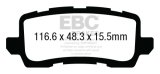 EBC 13+ Acura RLX 3.5 Greenstuff Rear Brake Pads thumbnail 4