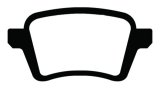 EBC 13+ Fiat 500L 1.4 Turbo Redstuff Rear Brake Pads thumbnail 5