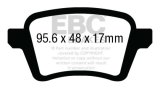 EBC 13+ Fiat 500L 1.4 Turbo Ultimax2 Rear Brake Pads thumbnail 4