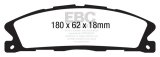 EBC 13+ Ford Explorer 3.5 Twin Turbo 4WD Ultimax2 Front Brake Pads thumbnail 5