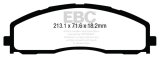EBC 13+ Ford F250 (inc Super Duty) 6.2 (2WD) Greenstuff Front Brake Pads thumbnail 4