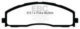 EBC 13+ Ford F250 (inc Super Duty) 6.2 (2WD) Greenstuff Front Brake Pads thumbnail 6