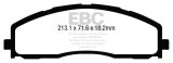 EBC 13+ Ford F250 (inc Super Duty) 6.2 (2WD) Yellowstuff Front Brake Pads thumbnail 6