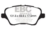 EBC 13+ Ford Fiesta 1.6 Turbo ST Redstuff Front Brake Pads thumbnail 6