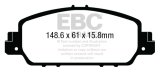 EBC 13-17 Honda Accord Coupe 2.4 EX Redstuff Front Brake Pads thumbnail 5