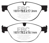 EBC 13+ Jaguar F-Type (Cast Iron Only) 3.0 Supercharged (380) Perf Pkg Yellowstuff Front Brake Pads thumbnail 5