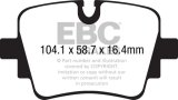EBC 13+ Jaguar F-Type (Cast Iron Rotors Only) 3.0 Supercharged (340) Yellowstuff Rear Brake Pads thumbnail 6