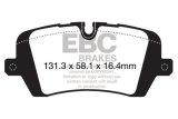 EBC 13+ Land Rover Range Rover 3.0 Supercharged Extra Duty Rear Brake Pads thumbnail 2
