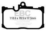 EBC 13+ Lexus GS350 3.5 F-Sport RWD Ultimax2 Front Brake Pads thumbnail 4