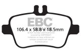 EBC 13+ Mercedes-Benz CLA250 2.0 Turbo Greenstuff Rear Brake Pads thumbnail 6