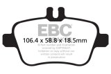 EBC 13+ Mercedes-Benz CLA250 2.0 Turbo Redstuff Rear Brake Pads thumbnail 4