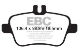 EBC 13+ Mercedes-Benz CLA250 2.0 Turbo Ultimax2 Rear Brake Pads thumbnail 4
