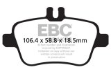 EBC 13+ Mercedes-Benz CLA250 2.0 Turbo Yellowstuff Rear Brake Pads thumbnail 1