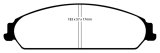 EBC 13-14 Chrysler 200 3.6 Yellowstuff Front Brake Pads thumbnail 1