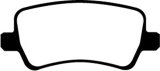 EBC 13-15 Land Rover LR2 2.0 Turbo Yellowstuff Rear Brake Pads thumbnail 7