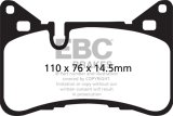 EBC 14 Mercedes-Benz C63 AMG (W204) 6.2 Bluestuff Rear Brake Pads thumbnail 7