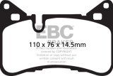 EBC 14 Mercedes-Benz C63 AMG (W204) 6.2 Yellowstuff Rear Brake Pads thumbnail 4