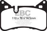 EBC 14 Mercedes-Benz C63 AMG (W204) 6.2 Yellowstuff Rear Brake Pads thumbnail 5