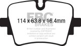 EBC 14+ Jaguar F-Type (Cast Iron Rotors Only) 5.0 Supercharged (490) Yellowstuff Rear Brake Pads thumbnail 5