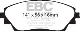EBC 14+ Mazda 3 2.0 (Japan Build) Redstuff Front Brake Pads thumbnail 4
