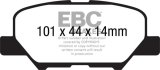 EBC 14+ Mazda 3 2.0 (Mexico Build) Ultimax2 Rear Brake Pads thumbnail 6