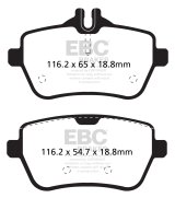 EBC 14+ Mercedes-Benz S550 4.7 Twin Turbo Yellowstuff Rear Brake Pads thumbnail 1