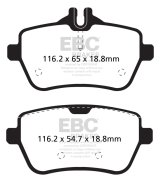 EBC 14+ Mercedes-Benz S550 4.7 Twin Turbo Yellowstuff Rear Brake Pads thumbnail 7