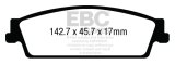 EBC 15+ Cadillac Escalade 6.2 2WD Yellowstuff Rear Brake Pads thumbnail 5