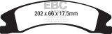 EBC 15+ Cadillac Escalade Ext/Esv 6.2 2WD Extra Duty Front Brake Pads thumbnail 3