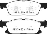 EBC 15+ Ford Edge 2.0 Turbo FWD Ultimax2 Front Brake Pads thumbnail 3