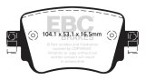 EBC 15-21 Volkswagen GTi 2.0 Turbo Yellowstuff Rear Brake Pads thumbnail 2