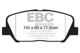 EBC 16+ Hyundai Veloster 1.6 Turbo Ultimax2 Front Brake Pads thumbnail 3