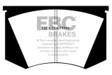 EBC 64-66 Ac Cobra 7.0 Yellowstuff Front Brake Pads thumbnail 5