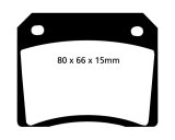 EBC 67-74 Ac 428 7.0 Redstuff Rear Brake Pads thumbnail 1