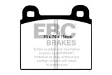 EBC 70-75 Alfa Romeo Montreal 2.6 Redstuff Front Brake Pads thumbnail 4