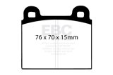 EBC 70-75 Alfa Romeo Montreal 2.6 Redstuff Front Brake Pads thumbnail 7