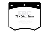 EBC 75-86 Ac 3000 3.0 Greenstuff Front Brake Pads thumbnail 5