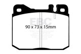 EBC 76-79 Mercedes-Benz 230 Redstuff Front Brake Pads thumbnail 7
