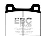 EBC 77-84 Alfa Romeo Alfasud 1.2 Greenstuff Front Brake Pads thumbnail 4