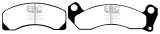 EBC 83-93 Ford Mustang 2.3 (Rear Rotors) Yellowstuff Front Brake Pads thumbnail 1