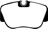 EBC 84-86 Mercedes-Benz 190/190E 2.3 Greenstuff Front Brake Pads thumbnail 5