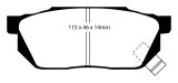 EBC 84-87 Honda Civic CRX 1.5 DX Yellowstuff Front Brake Pads thumbnail 1