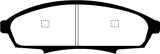 EBC 88-90 Buick Regal 2.8 Yellowstuff Front Brake Pads thumbnail 5