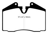 EBC 89-95 Ferrari 348 3.4 Redstuff Front/Rear Brake Pads (Axle Set Only) thumbnail 1