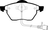 EBC 91-94 Audi 100 Quattro 2.8 (ATE) Redstuff Front Brake Pads thumbnail 7