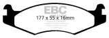 EBC 92-03 Am General H1 Yellowstuff Front Brake Pads thumbnail 1