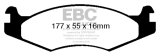 EBC 92-03 Am General H1 Yellowstuff Front Brake Pads thumbnail 4