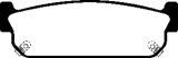 EBC 93-97 Infiniti J30 3.0 Redstuff Rear Brake Pads thumbnail 7