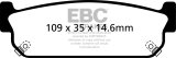 EBC 93-97 Infiniti J30 3.0 Yellowstuff Rear Brake Pads thumbnail 1